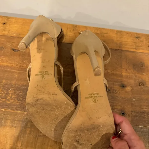 Venus Tan Strap Heels - Image 6