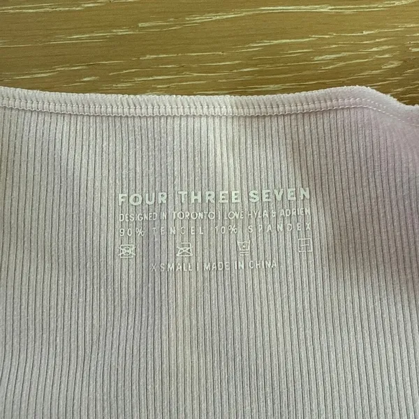 437 Studio Wrap Top Size XS Pink - Image 2