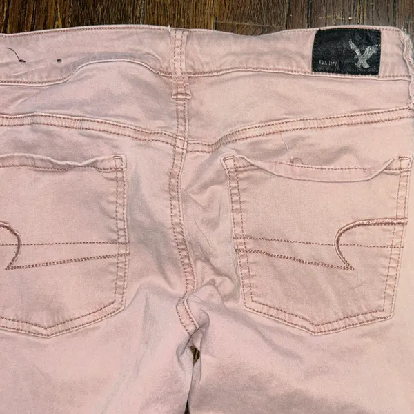 American Eagle Women's Pink Skinny Jeggings, size 4 - Image 6
