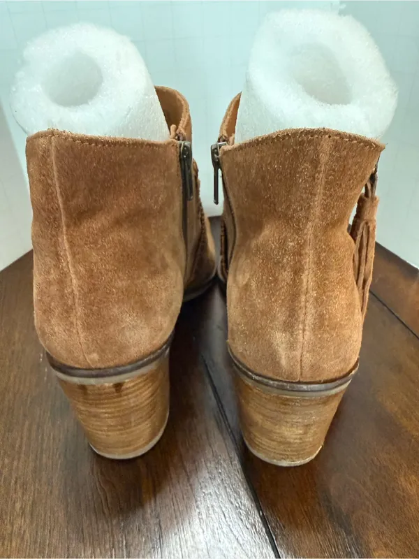 Women’s Naughty Monkey Noah Leather Ankle Bootie, Tan, Size 9.5 - Image 4