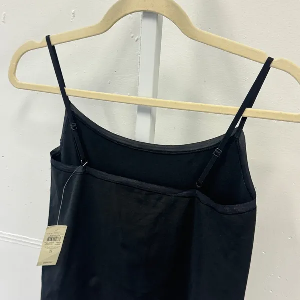 NWT Ann Taylor Seamless Camisole Adjustable Strap Tank Top 80642077 Small Black - Image 3