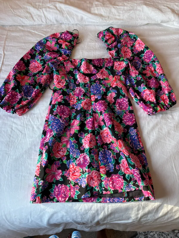 Floral Mini Dress - Image 3