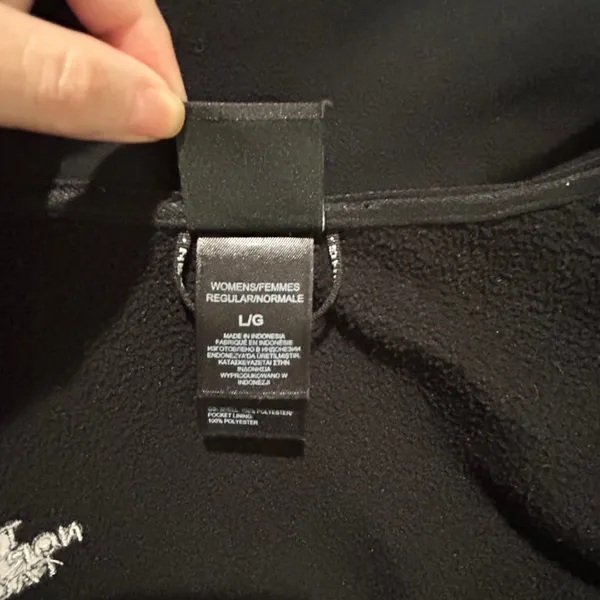 The North Face Womens Avery Jacket A8XR Black Full Zip Softshell Fleece Lined - Image 9