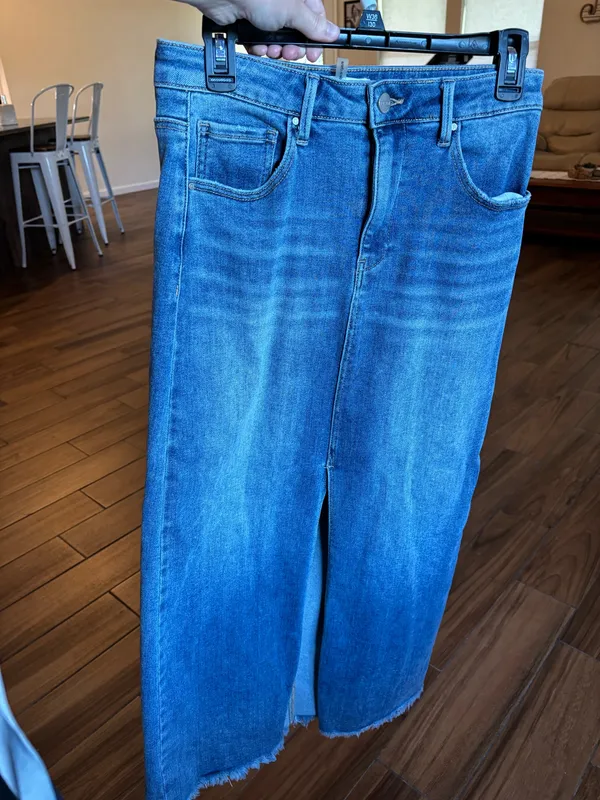 Denim Risen Skirt - Image 2