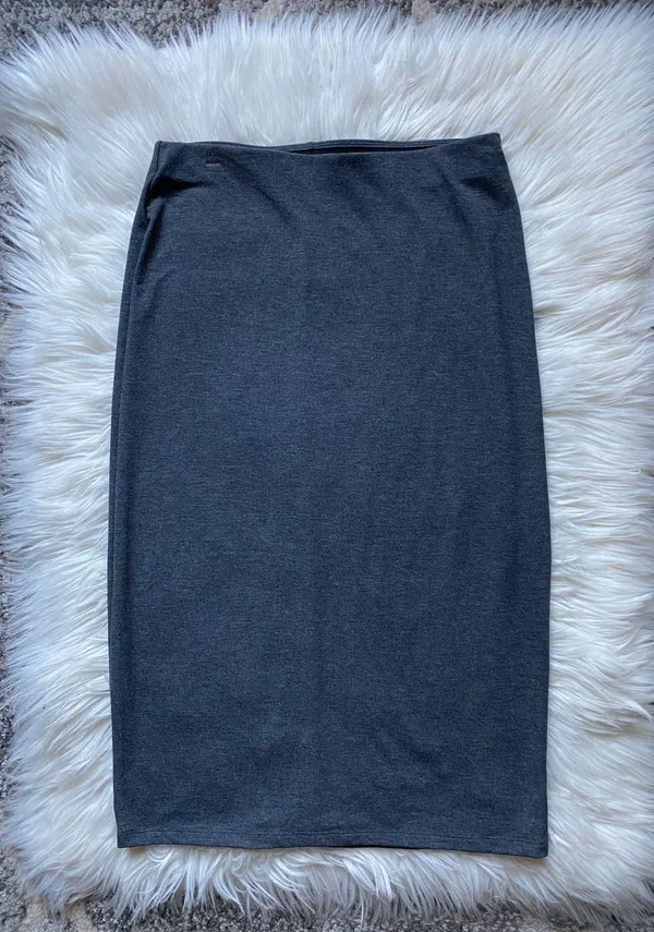 High Waist Jersey Pencil Skirt - Image 2
