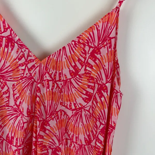 Vineyard Vines Seashell Silk Blend Hanky‎ Hem Maxi Dress Small Beachy Coastal - Image 4
