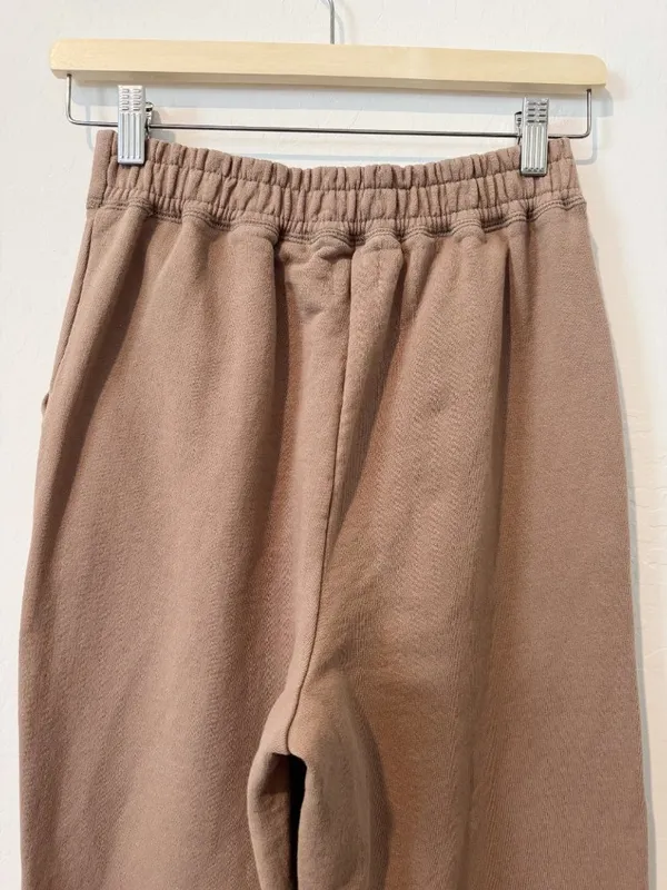 Tkees Sweatpants Size Small Earthen Wide Leg Raw Hem Pintuck‎ Terry Quiet Luxury - Image 10