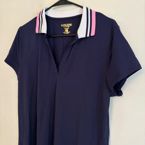 Lilly Pulitzer Luxletic XL Meryl Polo Dress Navy Athletic Tennis Golf Luxury - Image 2