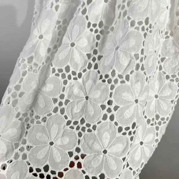 Lilly Pulitzer Calhoun Scoop‎ Neck Resort White Charleston Eyelet Dress Size 0 - Image 12