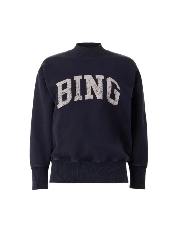 Anine Bing Bradie Sweatshirt in Navy Blue Large Womens Pullover - Image 12