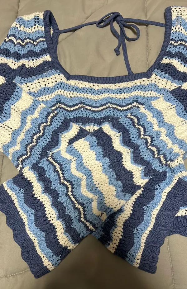 Hollister Crochet Longsleeve Top - Image 2