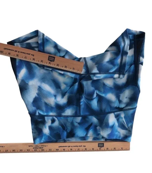 Lululemon Train Times Short 6” Inseam Mini Blush Blossom Alpine White Blue Sz 8 - Image 11