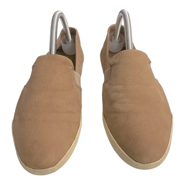 Frye Womens Size 8 M Lisa Slip On Leather Sneakers Tan Casual Flats - Image 3