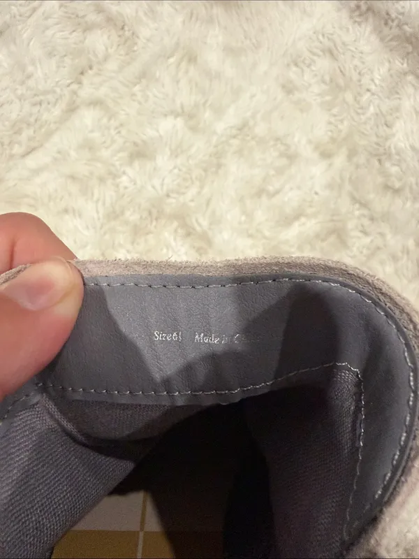 Dolce Vita Grey Suede Slip-On Wedge Sneakers Woman’s Size 6.5 - Image 6