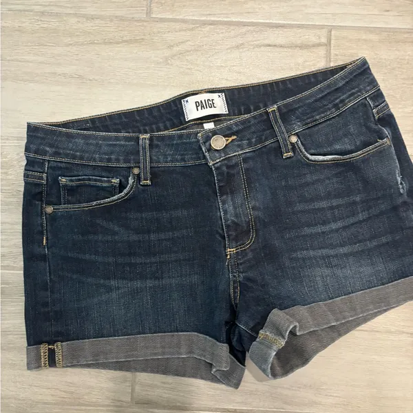 PAIGE Indigo Denim Jean‎ shorts size 29 - Image 5