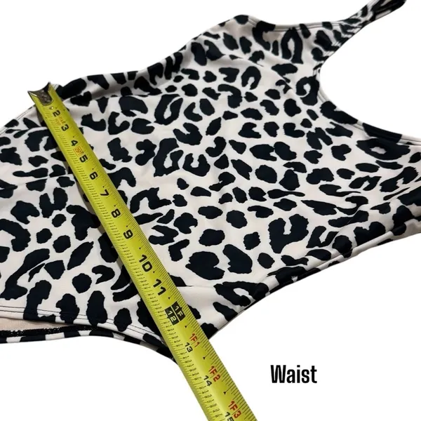 NEW Dixperfect Malibu Retro 80/90s High Cut Low Back Leopard One Piece Size‎ S - Image 13