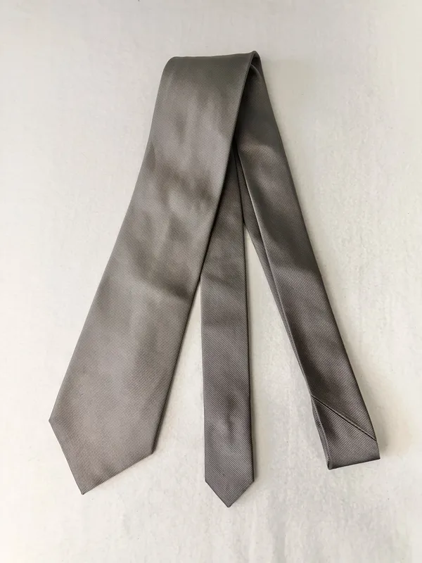 Jos.A.Bank Silk Tie Men's Necktie Executive Collection Grey Office - Image 3