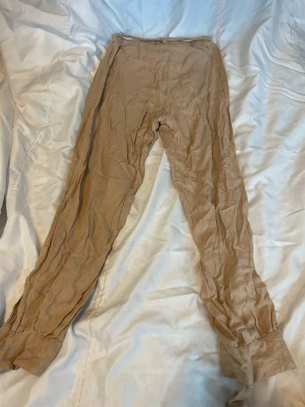 Brown linen pants - Image 6