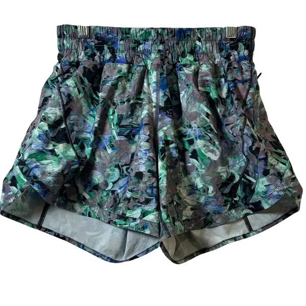 Lululemon‎ Track That High-Rise Lined Short 5 Floral Abstract Multi Color Size 6 - Image 7