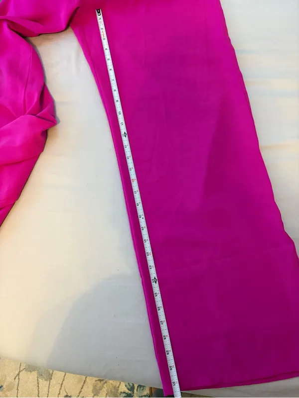 NWT Sugarlips Fuchsia Pink Strapless Ruffle Jumpsuit Size L - Image 7