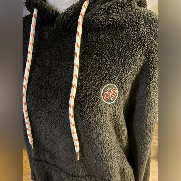 Sherpa Hoodie Black - Image 2