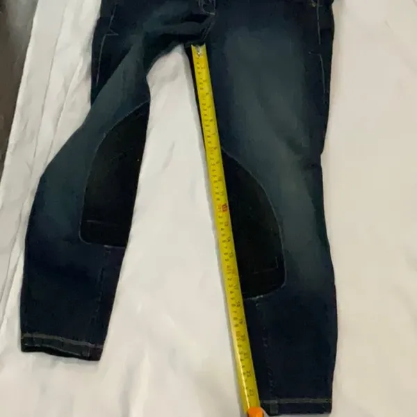 Ariat Denim Cropped Riding Breeches Indigo Jeans 24R NEW Activewear Sportswear - Image 7