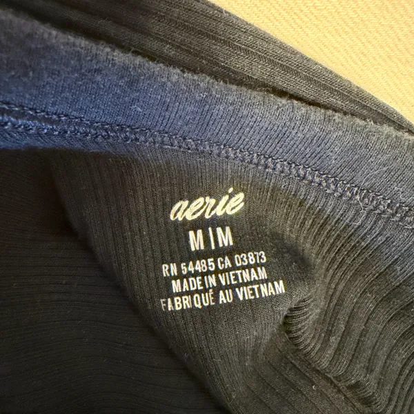Aerie One Shoulder Black Dress - Image 5
