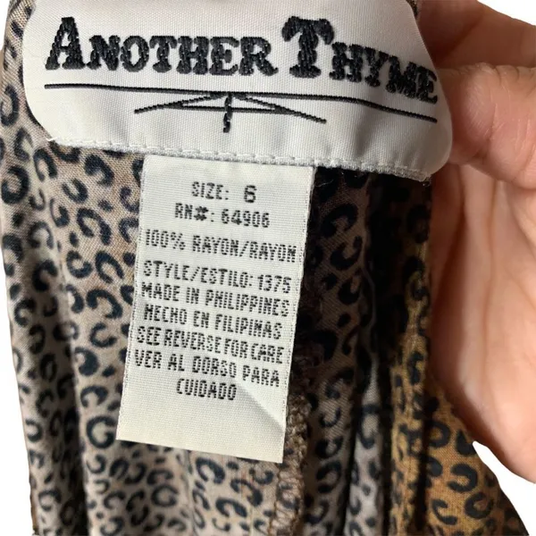 ‎Vintage Another Thyme Cheetah print sleeveless dress - Image 9