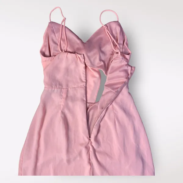 Lucy in the Sky Cutout‎ Chiffon Dress in Coral Pink Size M Party Flirty Ruffle - Image 8