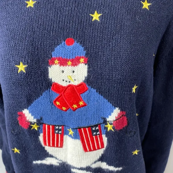 Christopher and Banks patriotic Christmas sweater - Image 2