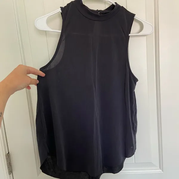 EUC | American Eagle women’s soft‎ & sexy sueded high neck tank top — XS - Image 2