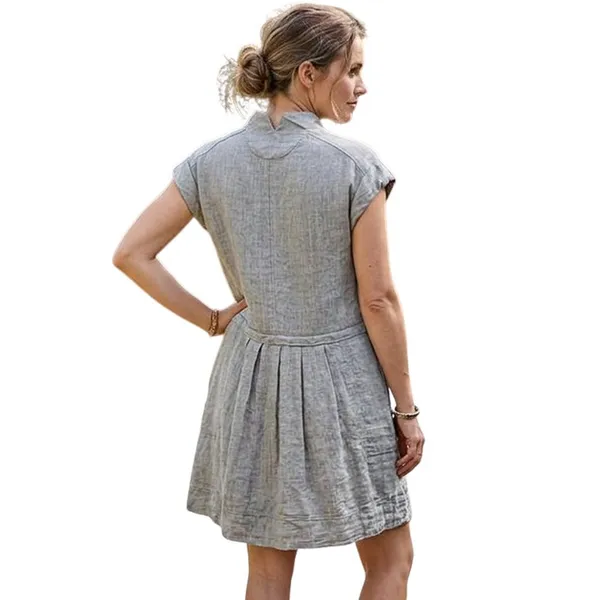 Free People Gray Mini Dress, S - Image 5