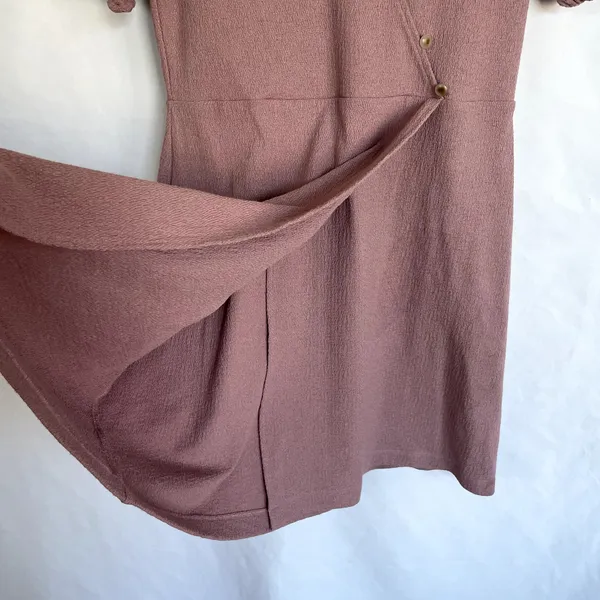 Madewell dusty rose‎ faux wraparound minidress women's size S summer sundress - Image 4