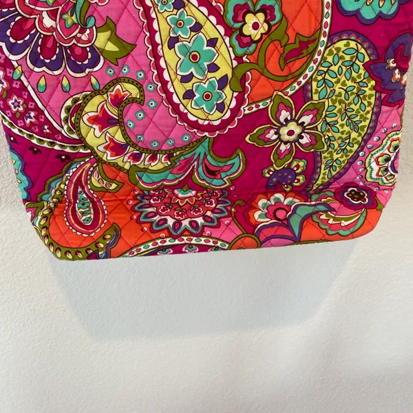 Vera Bradley Multicolor Paisley Print Tote Bag - Image 6
