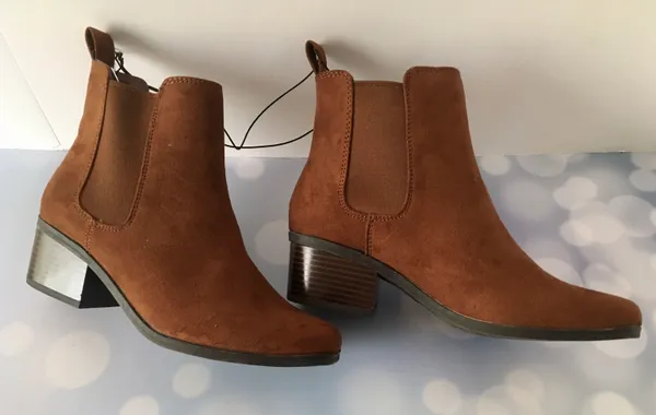 Brown Ankle Boots, Size 6 - Image 3