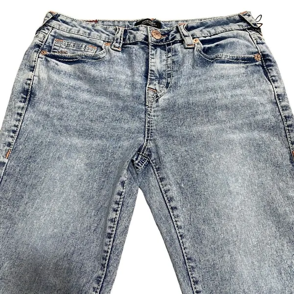 True Religion Women's 30 Jennie Curvy Big T Mid Rise Skinny Jeans‎ Blue NWT - Image 4
