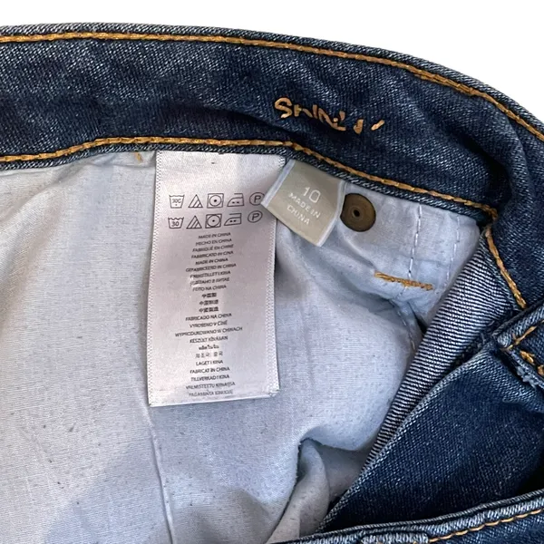 Michael Kors Womens Cropped Skinny Jeans‎ Size 10 Blue Denim Stretch 34X22.5 - Image 4