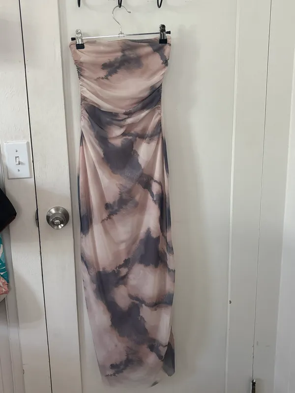 Strapless Wedding Guest Dress - Image 4