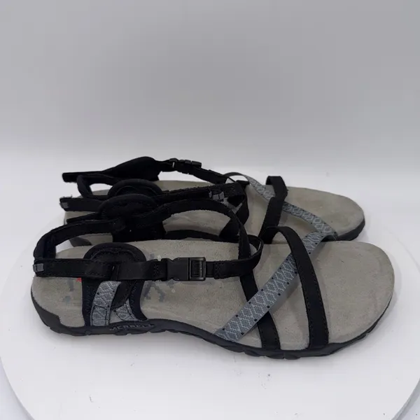 Merrell Terran Ari Lattice Sandals Black Strappy Hiking Outdoor Womens 8 J55318 - Image 2