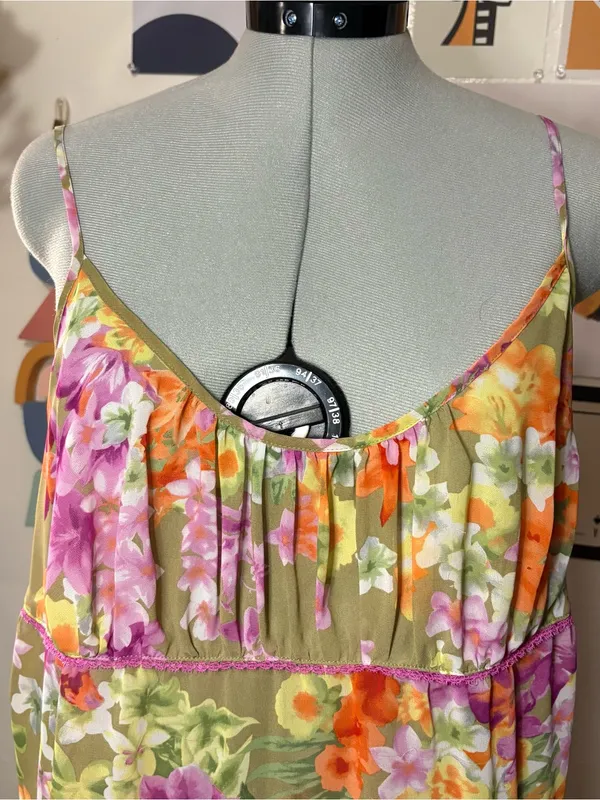 Morgan Taylor Intimates Floral Slip Dress — Size L - Image 2
