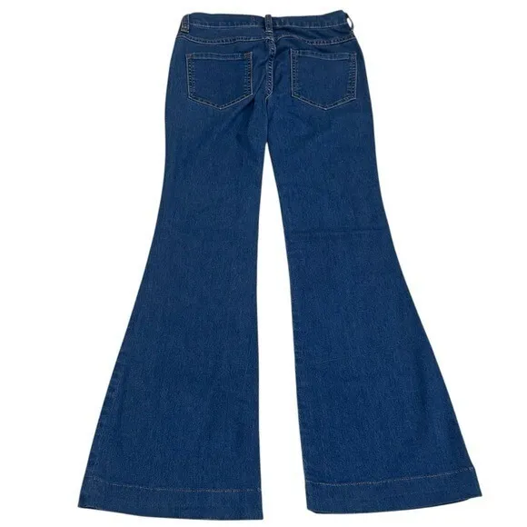 Free People Flare Stretch Jeans Capsule Retro Country Cowgirl Rodeo Comfort 24 - Image 4
