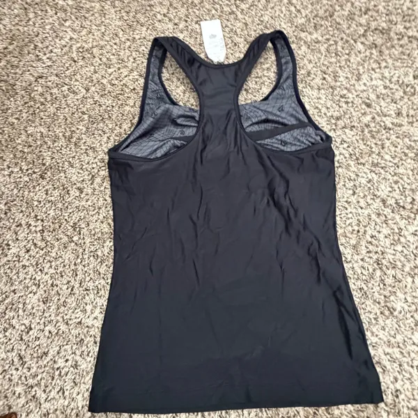 Volcom Simply Solid Tankini Top Black Racerback Swim Shirt Womens Small NWT - Image 4