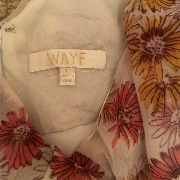 Wayf Floral Tiered Midi Dress flounce Large midi nwot flattering - Image 7