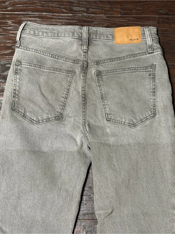 Madewell Gray High Rise Straight Leg Cropped Jeans Size 24 - Image 4