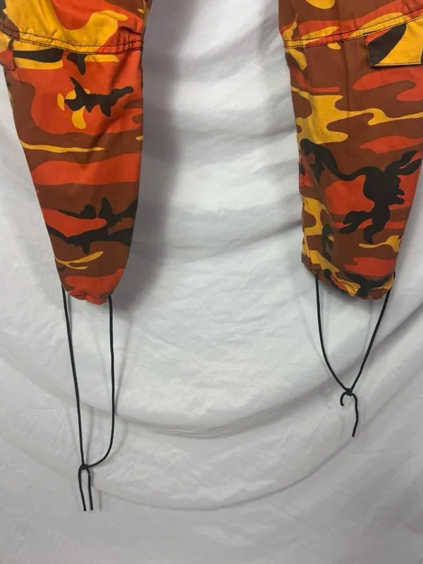 Rothco Y2K Savage Orange Camo Low Rise Cargo Pants - Image 3