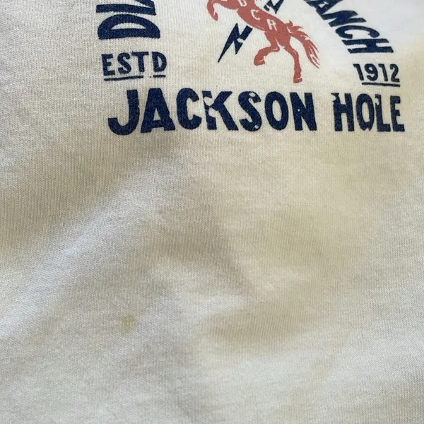 😍 Coolest Oversized Diamond Cross Ranch Jackson Whole Wyoming Shite T Shirt - Image 9