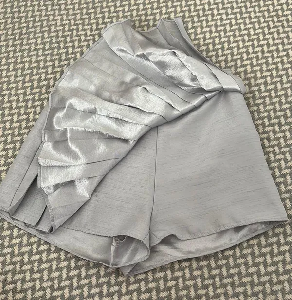 Mini Skort Silver Size XS - Image 5