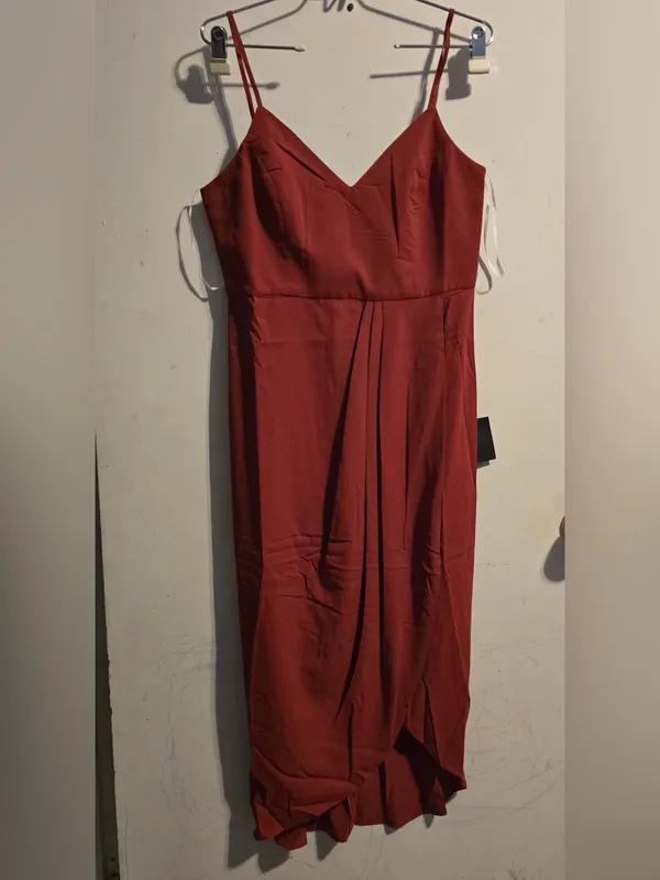 Lulu's Red Spaghetti-Strap Maxi Dress - Image 2
