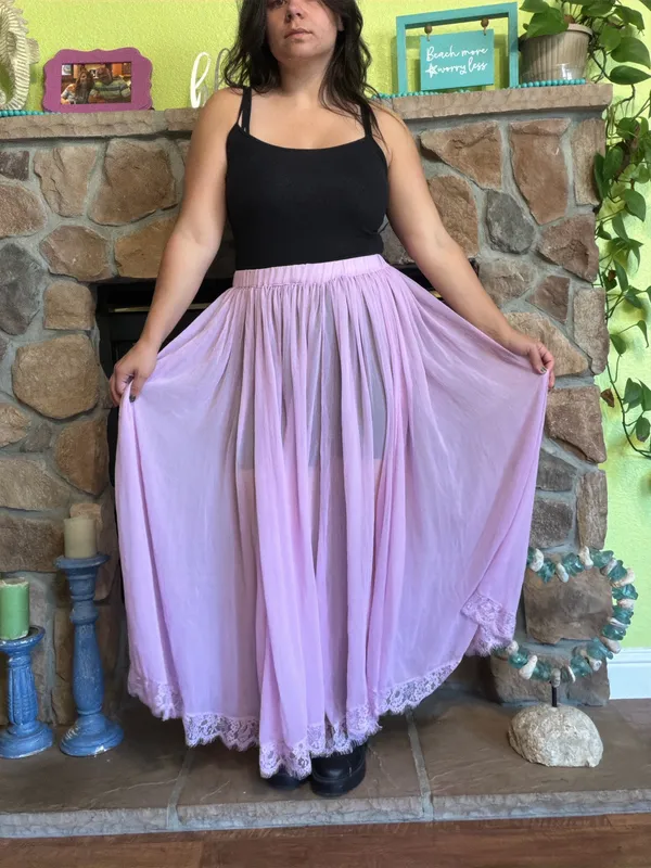 NWT Anthropologie Sheer Maxi Skirt - Image 2