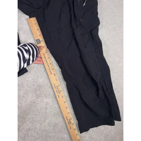 columbia pants womens cropped hiking cargo nylon pants black medium‎ - Image 9